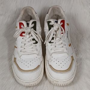 MoEa Gen1 All In White Sneakers with Multicolor Accents Men/Unisex Sz 45